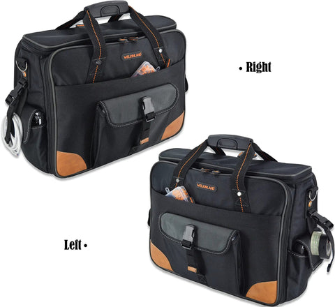 88 Pocket Electrician Tool Bag With 3 Large Compartments And 35L Capacity, Padded 17 Inch Laptop Sleeve, Built For Electricians, Technicians, HVAC Pros And Mobile Techs Who Need Serious Organization