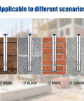 Bulk 25 Pack Three Eighths By Five Inch Flat Sleeve Anchor Zinc Plated For Heavy Duty Fastening in various materials