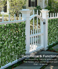 94x39 Faux Ivy Privacy Fence Screen With Realistic Greenery, Lightweight Outdoor Wall Panel For Patio Or Garden, Instant Privacy Boost