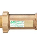 Front view of Zurn Wilkins 1-1/4 in x 1-1/4 in 700XLFP brass dual check valve.