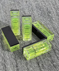 Magnetic Small Bubble Levels, multifunctional folding spirit level, compact sizes with high contrast vials on a textured surface.