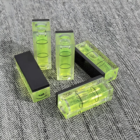 Magnetic Small Bubble Levels, multifunctional folding spirit level, compact sizes with high contrast vials on a textured surface.