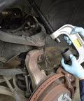 Installing Master Ball Joint Adapter Set for GM Ford Dodge Through 1997 with receiving tubes on 2WD 4WD truck suspension