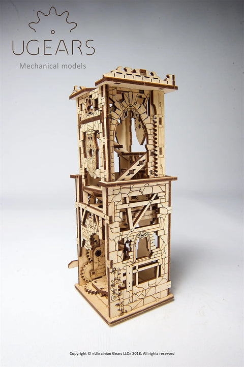 Archballista Tower Mechanical 3D Model Kit Wooden Brainteaser For Adults And Teens Medieval Siege Weapon Build Birthday Gift Idea For Puzzle Fans Hands On Engineering Challenge, wooden tower kit