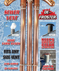 XL Sewer Vent Defroster Skewer For Pipes And Roof Vents Copper Tee Heat Conductor To Melt Ice And Snow Prevent Clogs And Methane Gas Backups Made In USA Durable Copper Construction product packaging