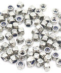 100 Pcs M3 Lock Nuts Nylon Insert Nylock Self Locking 304 Stainless Steel Fasteners for RC Hobbyists and 3D Printer Enthusiasts