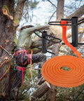 Arborist using PortaWrap Eye Sling And Whoopie Sling Set Three Quarters Inch By Sixteen Feet Black Heavy Duty Gear for tree rigging