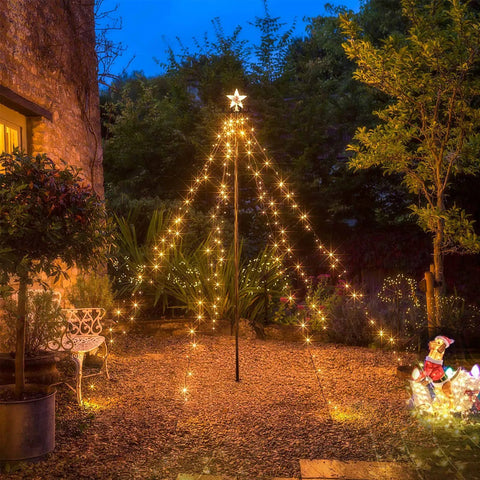 2 Pack 9 Ft Outdoor String Light Poles With Adjustable Height And Wide Top Hook For Deck Backyard Parties Christmas Garden Ambiance