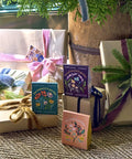 Image of the Seed Ball Kit Bundle Pack Of 3 Hand Rolled Wildflower Bombs Non GMO Mix For Annual And Perennial Blooms in colorful boxes.