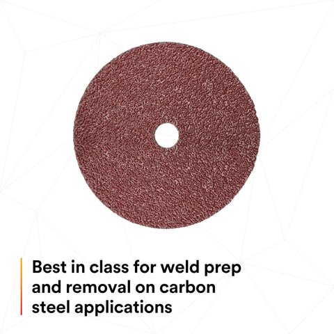 Fiber Disc 982C Pack Of 100 Four And A Half Inch By Seven Eighth Inch Center Hole Sixty Plus Grit for Heavy Grinding