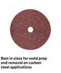 Cubitron II Fibre Disc 982C GL Quick Change 7 Inch 80 Plus Ceramic Grain for Fast Cutting and Long-Lasting Wear, durable resin bond