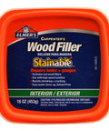 Carpenter's Stainable Wood Filler For Interior Exterior Use 1 Pint Tub Light Tan With Real Wood Fibers For Superior Sanding