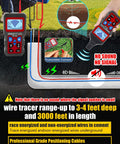 Underground Cable Locator And All In One Wire Tracker Tool With Circuit Tracer and Pipe Detector in use detecting wires
