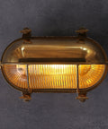 Nautical Brass Bulkhead Wall Light Lampshade Only For Indoor Outdoor Use IP65 Waterproof E27 Ready in vintage style