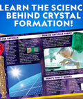 Learning guide page from Five Types Crystal Growing Kit With Glow In The Dark Crystal Dinosaur Figure Underwater Crystals And Crystal Trees Plus Learning Guide A STEM Science Kit For Kids Totally Fun And Educational