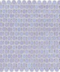Lavender Penny Round Porcelain Tile For Floor And Wall, 11.88 By 12.63 Inches, Mesh Mounted Mosaic With High Sheen Glaze