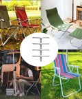 Assorted lawn chairs with 50 Pack Lawn Chair Webbing Clips Made From Metal Spring Alloy For Lounge Chairs And Patio Furniture Frame Repair Replacement And Sofa Upholstery Fixing Heavy Duty Durable Clips in overlay.