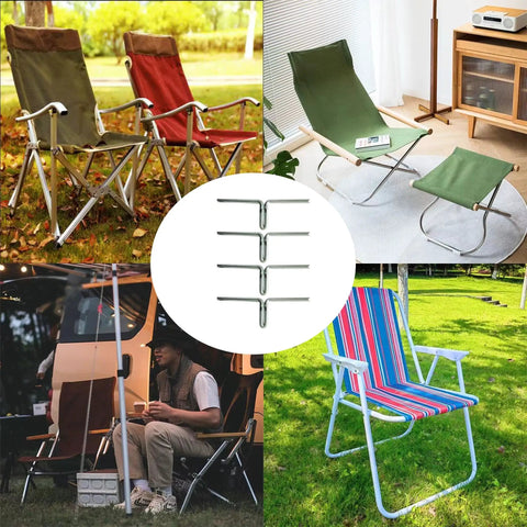 Assorted lawn chairs with 50 Pack Lawn Chair Webbing Clips Made From Metal Spring Alloy For Lounge Chairs And Patio Furniture Frame Repair Replacement And Sofa Upholstery Fixing Heavy Duty Durable Clips in overlay.