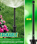 10 Inch Popup Riser Extension For Sprinklers Compatible With Rain Bird 1800 And Hunter Pro Spray Sprinkler Head in garden