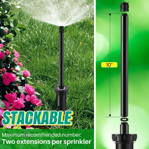 10 Inch Popup Riser Extension For Sprinklers Compatible With Rain Bird 1800 And Hunter Pro Spray Sprinkler Head in garden