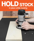 Heavy Duty Non Slip Rubber Mat 24 By 48 Inch For Woodworking Router Table And Workbench Anti Skid CNC Tool Mat in use