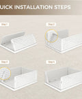 Installation steps for Six Pack Stackable Closet Organizers Bins For Clothes Plastic Drawer Baskets For Wardrobe Shelf Storage