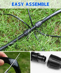 Half Inch Drip Irrigation Tubing For Garden And Landscape Main Line Hose Thick Three Millimeter Wall 50 Feet in grass setup