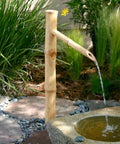 Epic 36 Inch Bamboo Fountain With Pump For In Ground Disappearing Water Features Outdoor Garden Waterfall For Ponds And Buried Basins