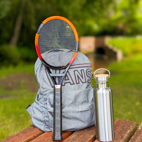 55cm Long Fly Killer Mosquito Zapper Racket For Indoor Outdoor Use Large Electric Bug Swatter Wasp Zapper on backpack