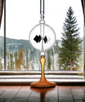 Solar Powered Glass Radiometer With Spinning Vanes Crookes Windmill Desk Decor Gift For Home Or Office Orange Glass Bulb