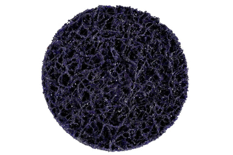 Scotch-Brite Roloc Clean and Strip XT Pro Extra Cut Disc XO-DR 3 In SiC Extra Coarse Purple for heavy-duty metal stripping
