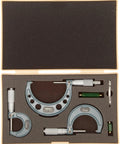 0 To 3 Inch Outside Micrometer Set With Carbide Faces And 00001 Inch Graduation For Pro Grade Precision in protective case