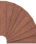 Fan display of Dope Red Faux Brick Wall Tiles 100 Pack 3D Thin Brick Veneers showing texture and thin design