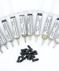 Diamond Polishing Paste Kit With 10 Pro Grade Pastes Featuring 50 Percent Diamond Powder, Oil Based Compound, Grit Range From 400 To 200000, Ideal For Marble Glass Metal Jewelry Resin Silver Gemstones, Made In USA, Includes 5 Gram Syringes