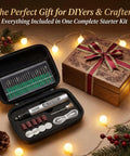USB Rechargeable Mini Engraving Pen Cordless Rotary Tool with 54 accessories displayed in a gift set box