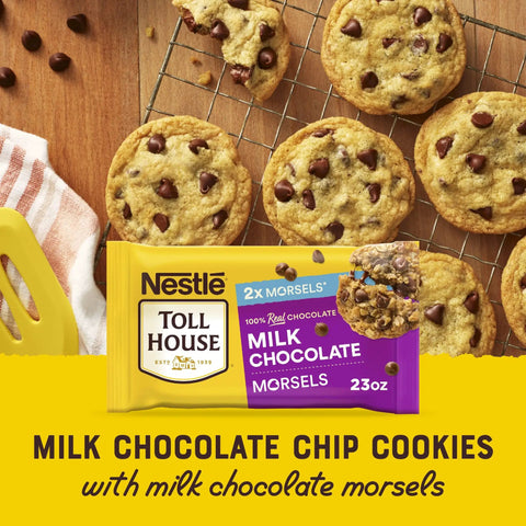Cookies made with Milk Chocolate Morsels For Baking 23 Ounce Gluten Free Chocolate Chips That Melt In Cookies And Brownies