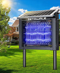 Solar Powered Bug Zapper For Backyard And Outdoors, Waterproof Mosquito And Fly Killer For Garden And Camping, Covers Up To 2000 Sq Ft
