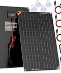 12V 30W Solar Trickle Charger Maintainer With Waterproof Design And Solar Panel Kit Built In Smart Charge Controller