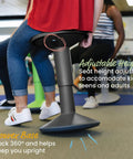 SitWell Wobble Stool With Adjustable Height For Active Seating In Classrooms And Libraries, Encourages Core Engagement, Durability