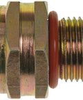 Side view of Transmission Cooler Line Quick Connector Replacement For Ford And Mercury Vehicles, OE Style Fit, brass connector
