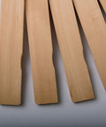American-Made Basswood Paint Stir Sticks 21 Inch Bulk 250 Count Workhorse Pro Grade Mixing Paddles close-up view