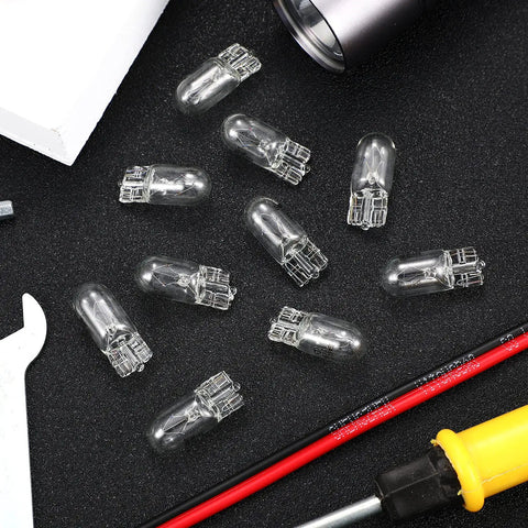 Clear Krypton 12V 5W One Quarter Wedge Base Light Bulbs For Landscape RV And Cabinet Lighting Warm White 20 Pack Durable Glass Lamps For Easy Replacement And Long Lasting Brightness