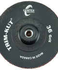 Trim-Kut Grinding Disc 3 Inch Diameter 36 Grit 5/16 Inch 18 Hub Pack Of 25 No Back-Up Pad Needed For Light Grinding And Blending