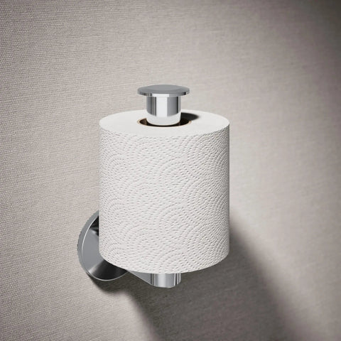 Components Vertical Toilet Tissue Holder With Premium Metal Construction And Corrosion Resistant Finish No Fuss Quick Access