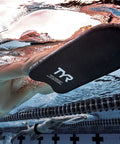 Swimmer using Classic Swim Kickboard For Training And Pool Workouts, All Ages, Durable Foam Kickboard to build kicking power in pool