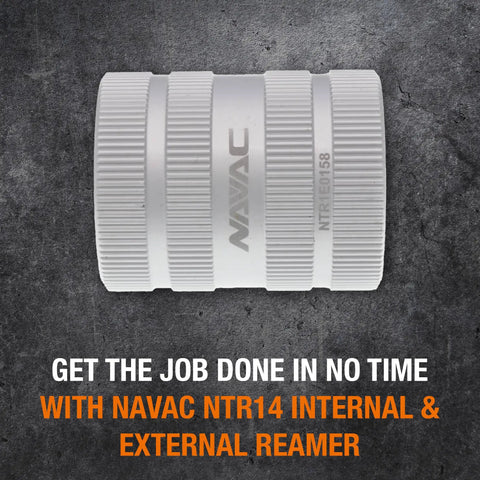 Internal And External Pipe Reamer For Copper Pipe One Eighth To One And One Half Inch Deburring Tool With Forty Alloy Steel Blades Slip Resistant Grip Pro Grade Built For HVAC Pros And Plumbers Fast Clean Cuts And Smooth Deburr One Year Warranty