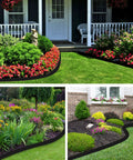 40 Foot Landscape Edging Kit With 2 Inch Tall Black Lawn Border Pro Grade Build Includes Scissors 36 Garden Spikes And 2 Connectors