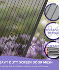 Heavy Duty Magnetic Screen Door 72x80 Self Sealing Hands Free Mesh Keeps Bugs Out Pet And Kid Friendly Retractable Door Screen