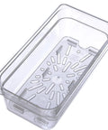 Drain Shelf For 1/3 Size Food Pan Clear Pack Of 6 Compatible With StorPlus Pans Tough Reinforced Kitchen Accessory For Safe Food Prep And Airflow Pro Kitchen Convenience Prevents Cracking And Damage, clear polycarbonate