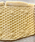 Mini Embossed Rolling Pin Set Of 3 With Bees, Meadow And Forest Patterns For Cookies, Play Dough And Clay, detail of bee pattern